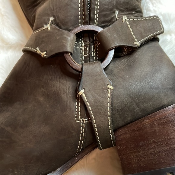 Timberland knee high leather harness boots - Picture 3 of 11